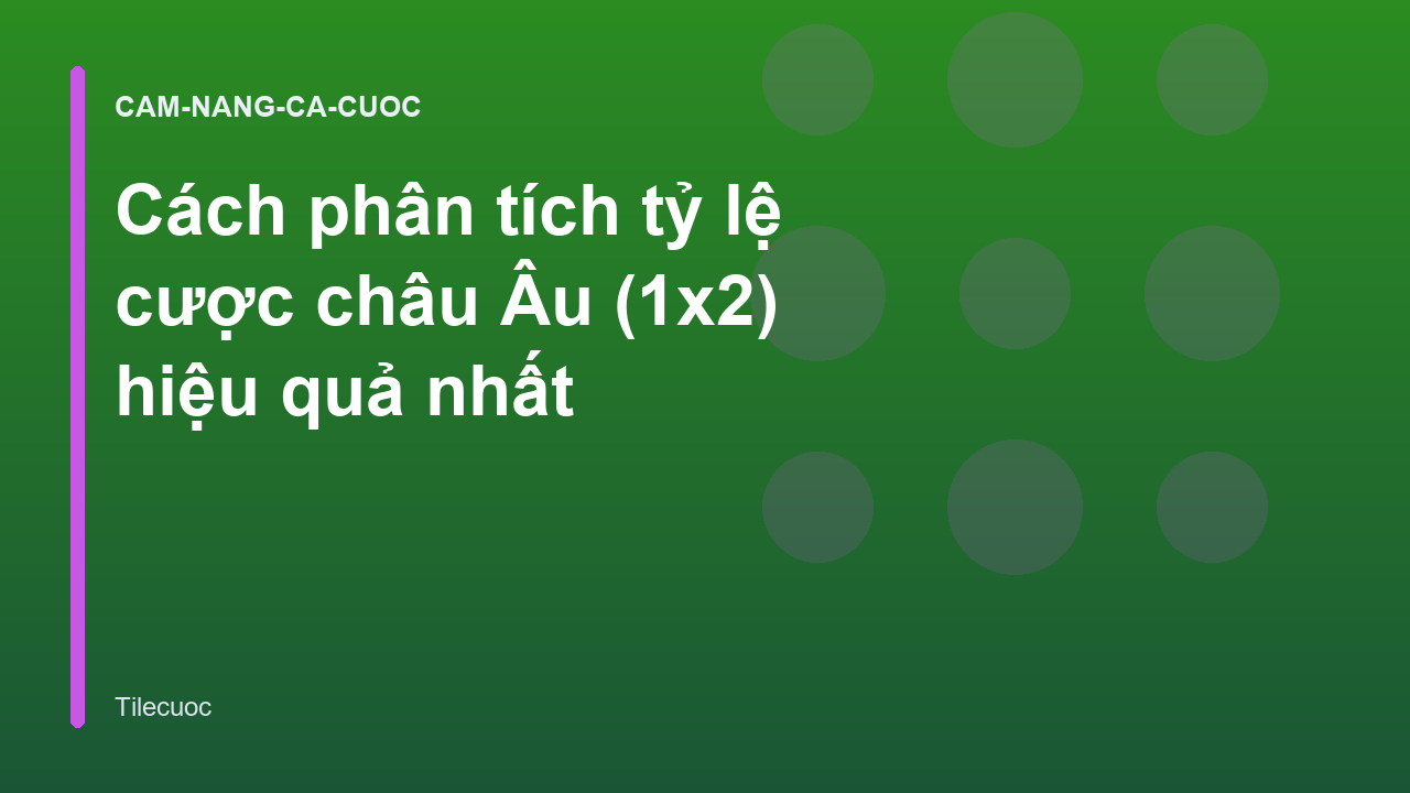 Read more about the article Cách phân tích tỷ lệ cược châu Âu (1×2) hiệu quả nhất
